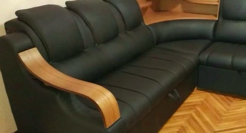 Перетяжка кожаного дивана. Технологический институт 1
